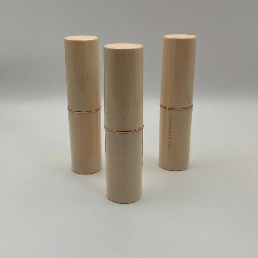 Revolution Fast Base Stick Foundation Creamy texture F3 0.21 OZ Set of 3 Pcs